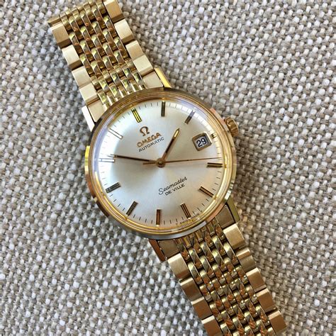 omega seamaster de ville vintage gold|omega de ville vintage gold.